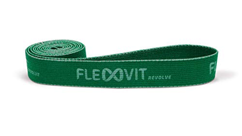 FLEXVIT Revolve Fitnessband Solid (Grün) - Fitnessbänder für effektives Ganzkörpertraining, HIT, Koordination, Stabilisierung und Sprungkraft, 4 Stärken, Anfänger und Profis, Waschbar von FLEXVIT