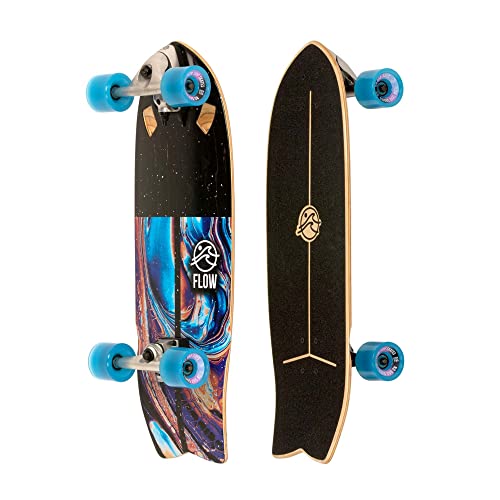 FLOW Surf Skates Nemo Surf-Skateboard mit Carving-Truck, 73,7 cm von FLOW Surf Skates