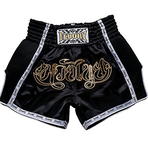 FLUORY Muay Thai Fight Shorts, MMA Shorts Bekleidung Training Käfig Kampf Grappling Martial Arts Kickboxing Shorts Kleidung von FLUORY