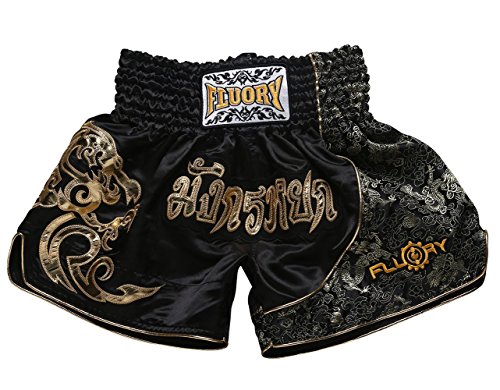 FLUORY Muay Thai Fight Shorts, MMA Shorts Bekleidung Training Käfig Kampf Grappling Martial Arts Kickboxing Shorts Kleidung von FLUORY
