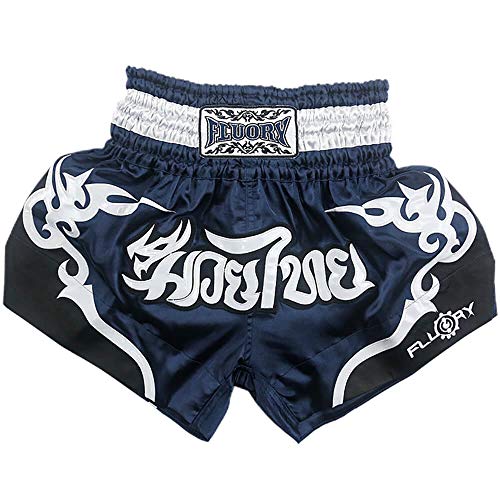 FLUORY Muay Thai-Shorts, reißfeste Box-Shorts, MMA-Kampf, Kick-Kleidung, für Herren, Damen, Kinder, Kampfkunst-Training, Grappling. von FLUORY