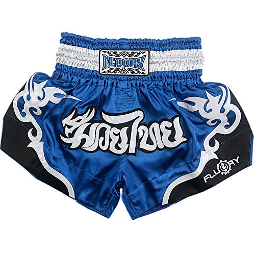 FLUORY Muay Thai Shorts, reißfeste Boxshorts MMA Kampf Kick Kleidung für Männer Frauen Kinder Kampfkunst Training Grappling von FLUORY