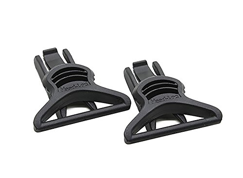 Schwarze Drehgelenk-Clips für Helmschiene für Brillen, 36 mm – TB312 von FMA