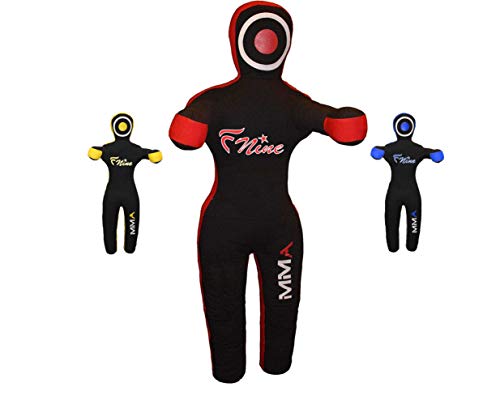 MMA Grappling Dummy, for Judo, Wrestling, Brazilian Jiu Jitsu, Submission and Throwing UNFILLED Canvas Bag von FNine