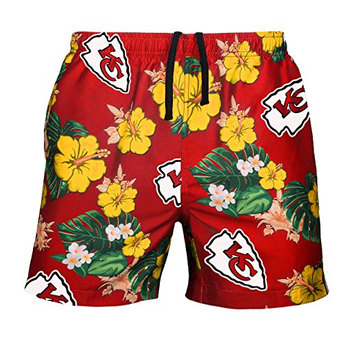 FOCO Men's Team Logo Floral Hawaiian Swim Suit Trunks von FOCO