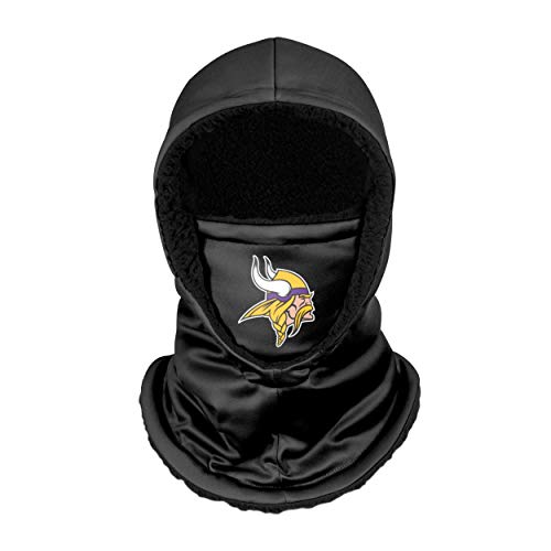 FOCO Minnesota Vikings NFL Black Hooded Gaiter Erwachsene (SVNFGRHDSN) von FOCO