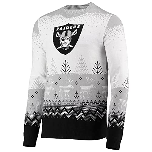 FOCO NFL Ugly Sweater Xmas Strick Pullover Las Vegas Raiders - XL von FOCO