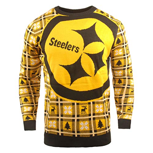 FOCO NFL Ugly Sweater Xmas Strick Pullover - Pittsburgh Steelers von FOCO