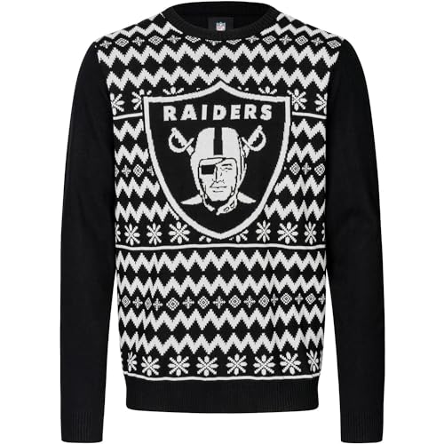 FOCO NFL Winter Sweater Strick Pullover Las Vegas Raiders - M von FOCO