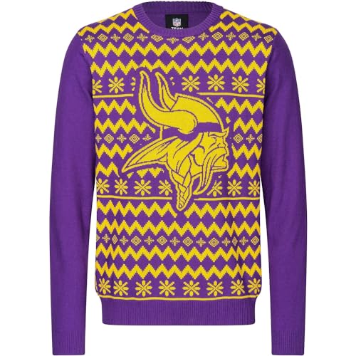 FOCO NFL Winter Sweater Strick Pullover Minnesota Vikings - M von FOCO