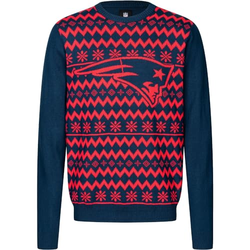FOCO NFL Winter Sweater Strick Pullover New England Patriots - XX von FOCO