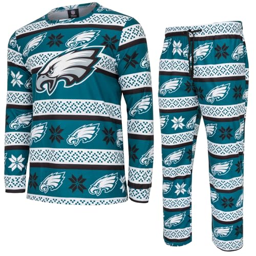 FOCO NFL Winter Xmas Pyjama Schlafanzug Philadelphia Eagles - S von FOCO
