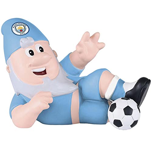 FOCO Offiziell lizenzierter Manchester City FC Gartenzwerg mit Schiebezubehör von FOCO