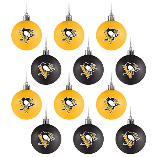 FOCO Pittsburgh Penguins 12er Set Xmas NHL Weihnachtskugeln von FOCO