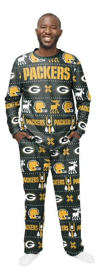 FOCO Schlafanzug NFL Green Bay Packers Crewneck Ugly Pajama von FOCO