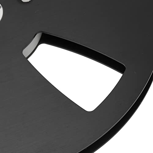 Aufwickelspule, Leere Bandspule, 3 Löcher, schwarz, leiser Ersatz, 1/4 7 Zoll, robust, für Nab für Reel-to-Reel-Tape-Player von FOLOSAFENAR