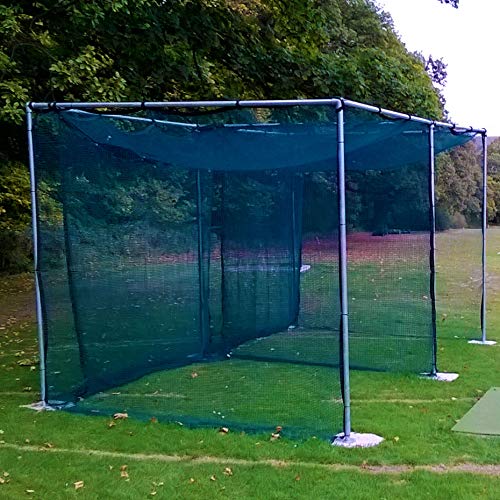 FORB Golfkäfig & Netz mit Bodenhülsen – professionelle Reihe (Eine Bucht, 34mm) von FORB