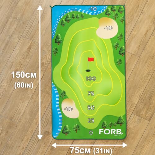 FORB Klebriges Ball Golfspiel | Familienspiele | Golfgeschenke | Lustige Partyspiele (Groß (120cm x 180cm)) von FORB