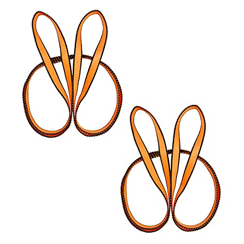 FORBELL Nylon Kletterschlinge, 18mm Nylon Sling Runner für Klettern, Schaukeln, Baumarbeiten, Outdoor-Aktivitäten (120 cm, Orange (2 Stück)) von FORBELL