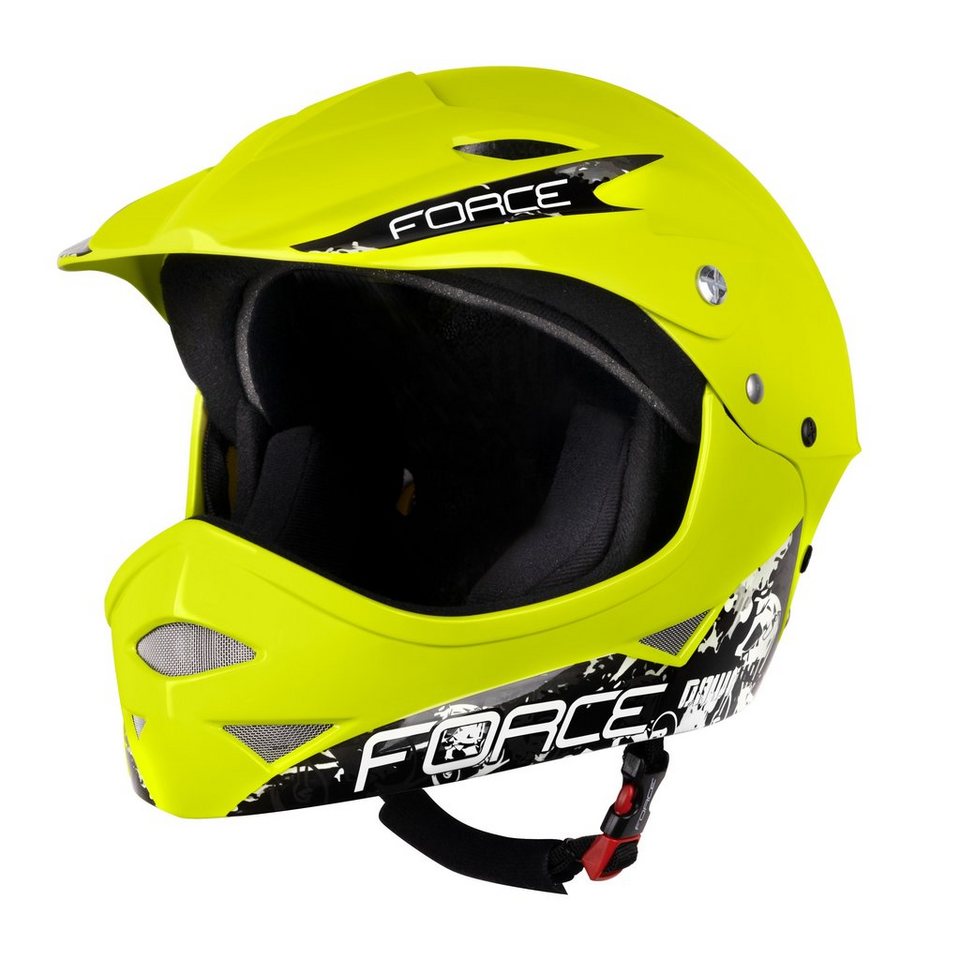 FORCE Fahrradhelm Helm FORCE DOWNHILL junior glossy fluo S - M von FORCE