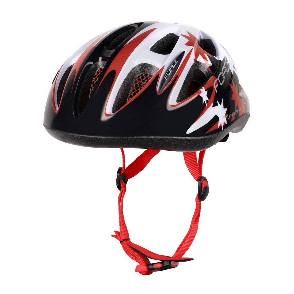 FORCE Fahrradhelm Helm FORCE LARK weißrot-schwarz Gr. S 58-48cm von FORCE