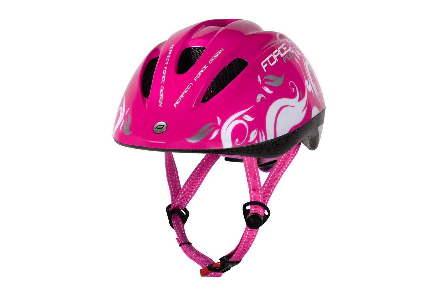 FORCE Fahrradhelm Helm pink FORCE FUN FLOWERS hübsch Gr.S von FORCE