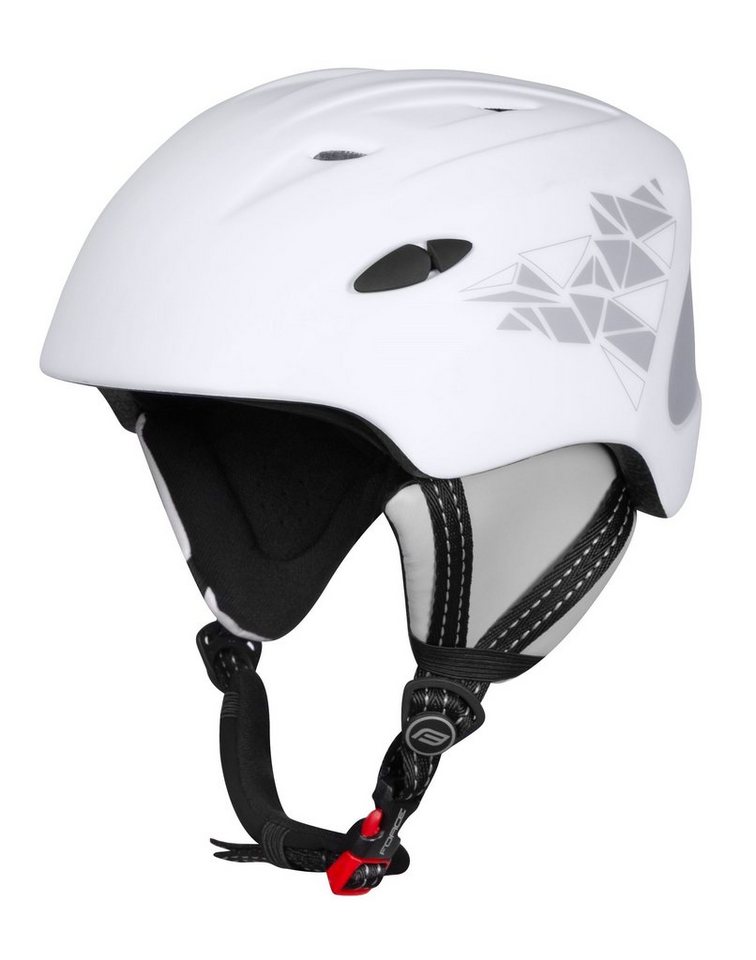 FORCE Skihelm Helm FORCE SKI weiss grey print XS-S von FORCE