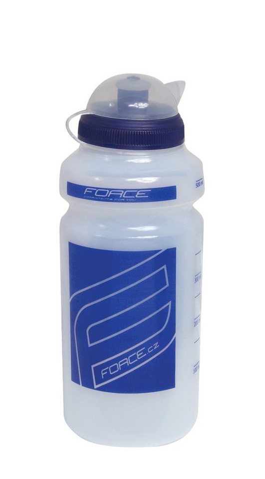 FORCE Trinkflasche Flasche FORCE F" 0.5 l. blau + durchsichtig" von FORCE