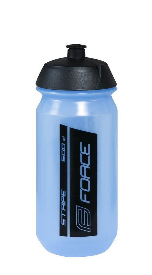 FORCE Trinkflasche Flasche FORCE STRIPE 0.5 l. transparent blau von FORCE
