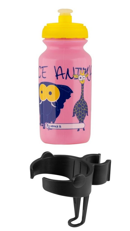FORCE Trinkflasche Flasche fürs Kind FORCE ZOO in pink von FORCE