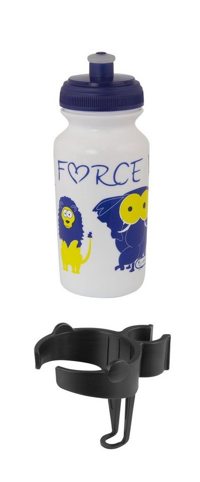 FORCE Trinkflasche Flasche fürs Kind FORCE ZOO incl. Halter von FORCE