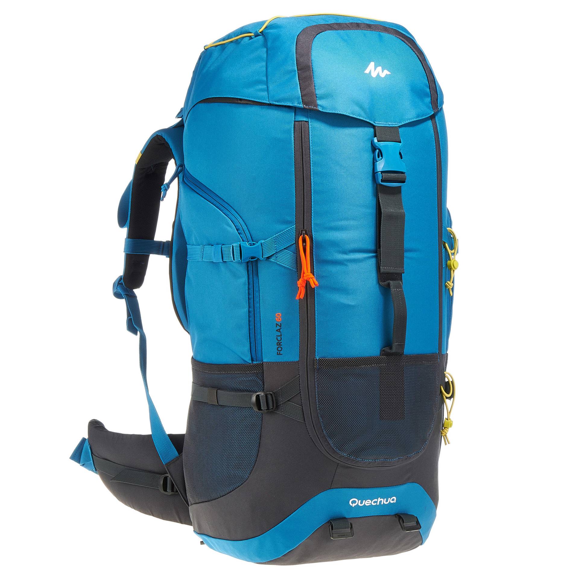 Backpacking Rucksack 60 Liter blau von FORCLAZ