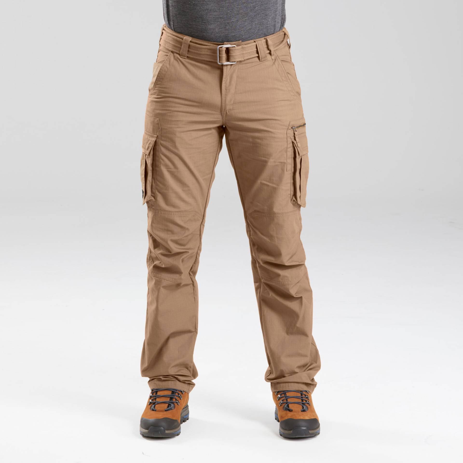 Cargohose Herren Backpacking - Travel 500 braun von FORCLAZ
