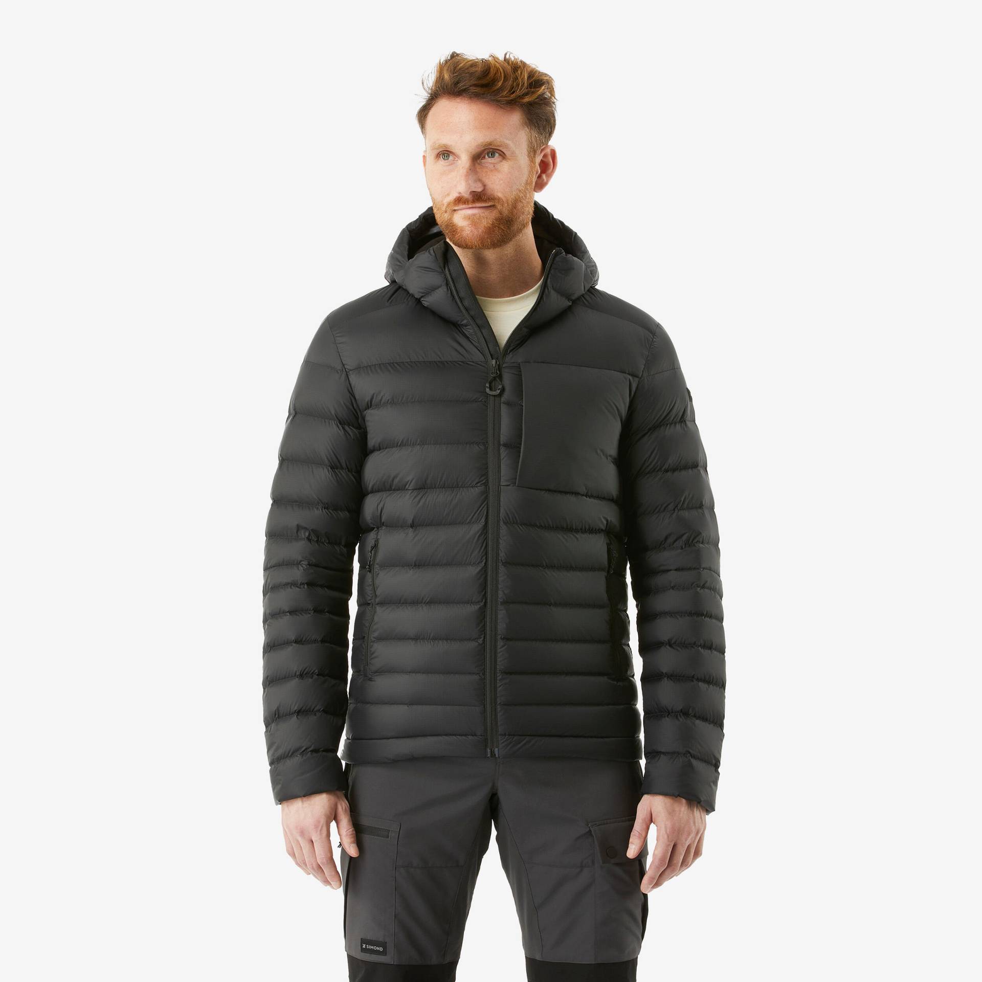 Daunenjacke Herren Kapuze bis -10 °C Trekking - MT500 von FORCLAZ