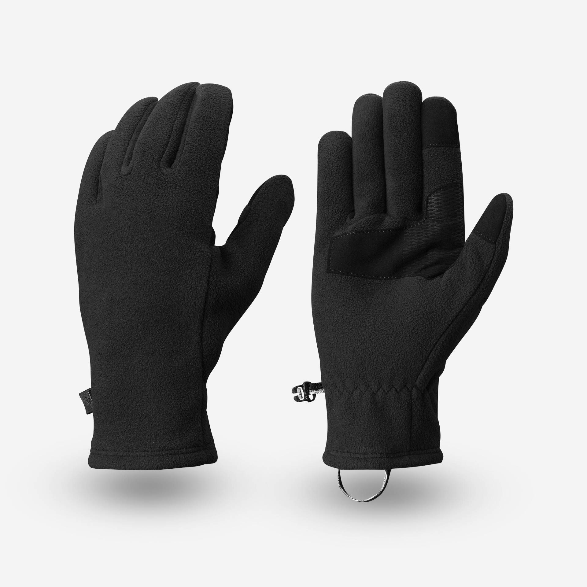 Handschuhe Erwachsene Fleece Trekking - MT500 schwarz von FORCLAZ