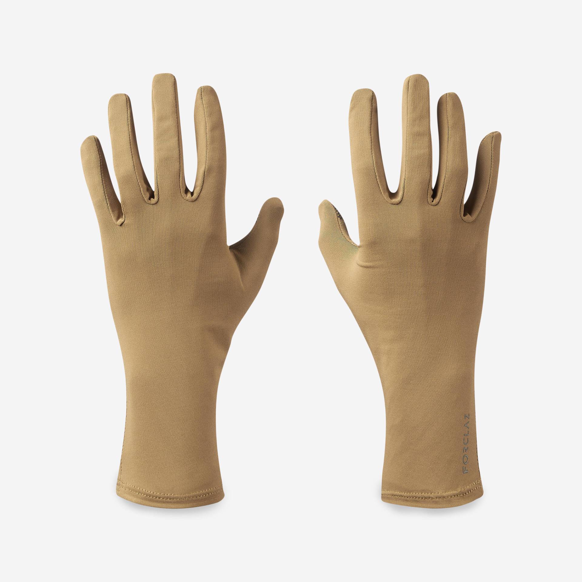 Handschuhe UV-Schutz Desert 900 braun von FORCLAZ