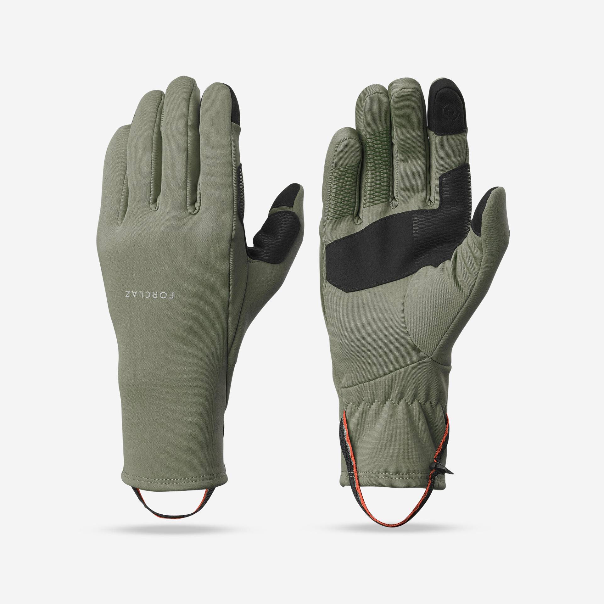Softshell Handschuhe Erwachsene Stretch touchscreenfähig Bergwandern - MT500 von FORCLAZ