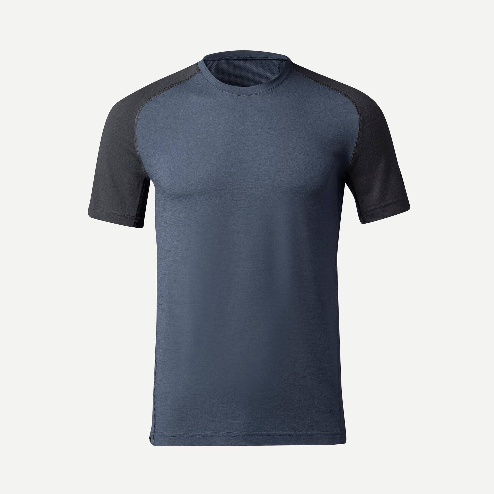 Merinoshirt Herren kurzarm - MT500 grau von FORCLAZ