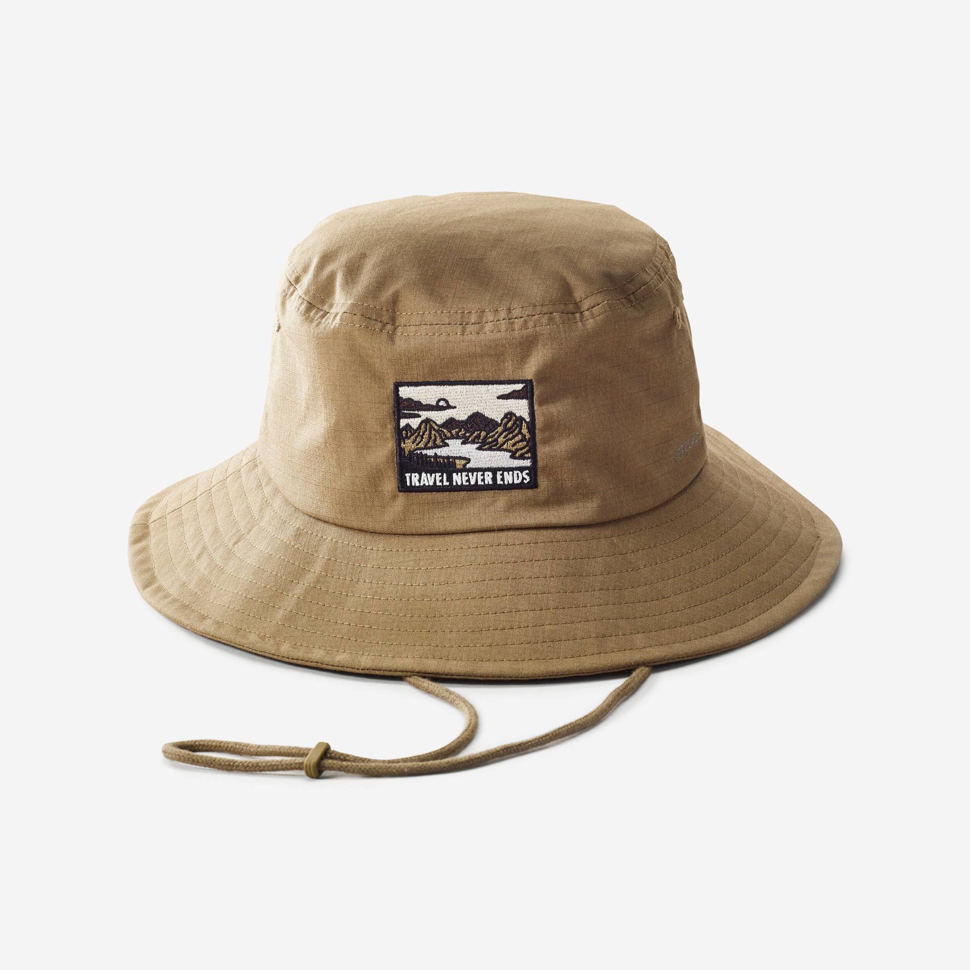 Hut mit UV-Schutz Trekking ‒ Travel 100 braun von FORCLAZ