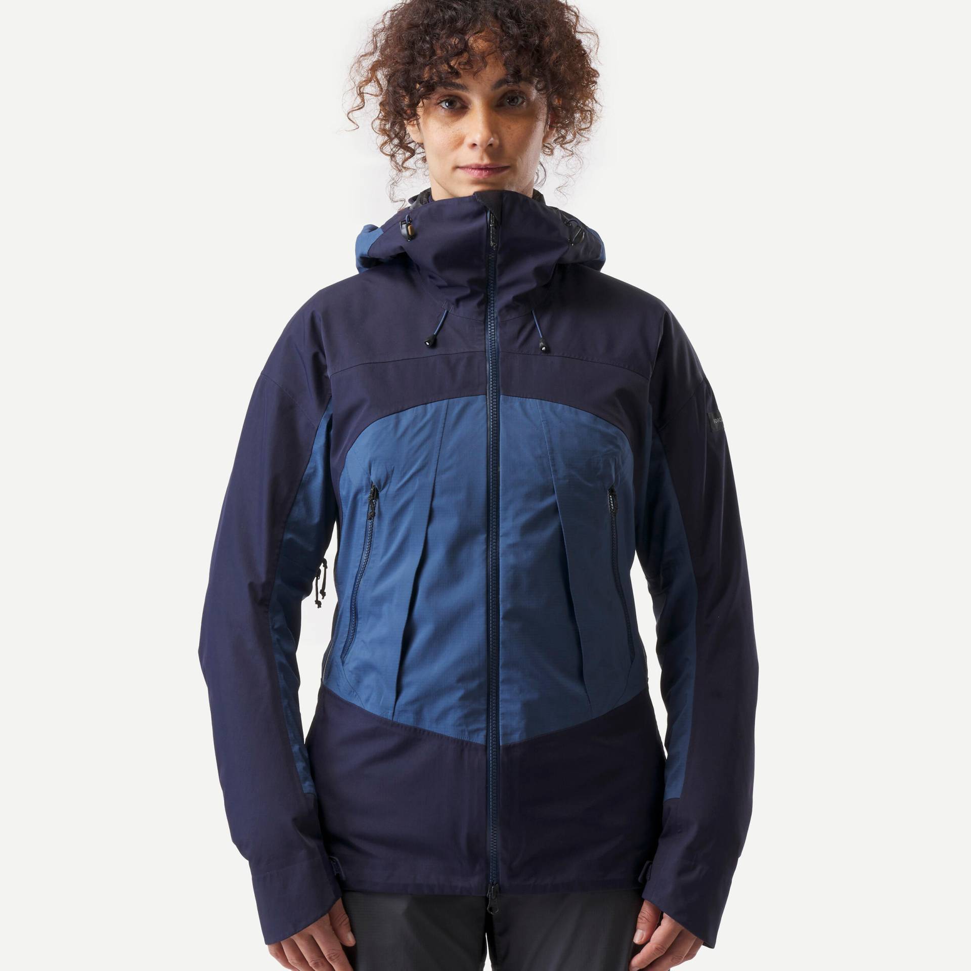 Regenjacke Damen 20.000 mm Wassersäule versiegelte Trekking - MT500 von FORCLAZ