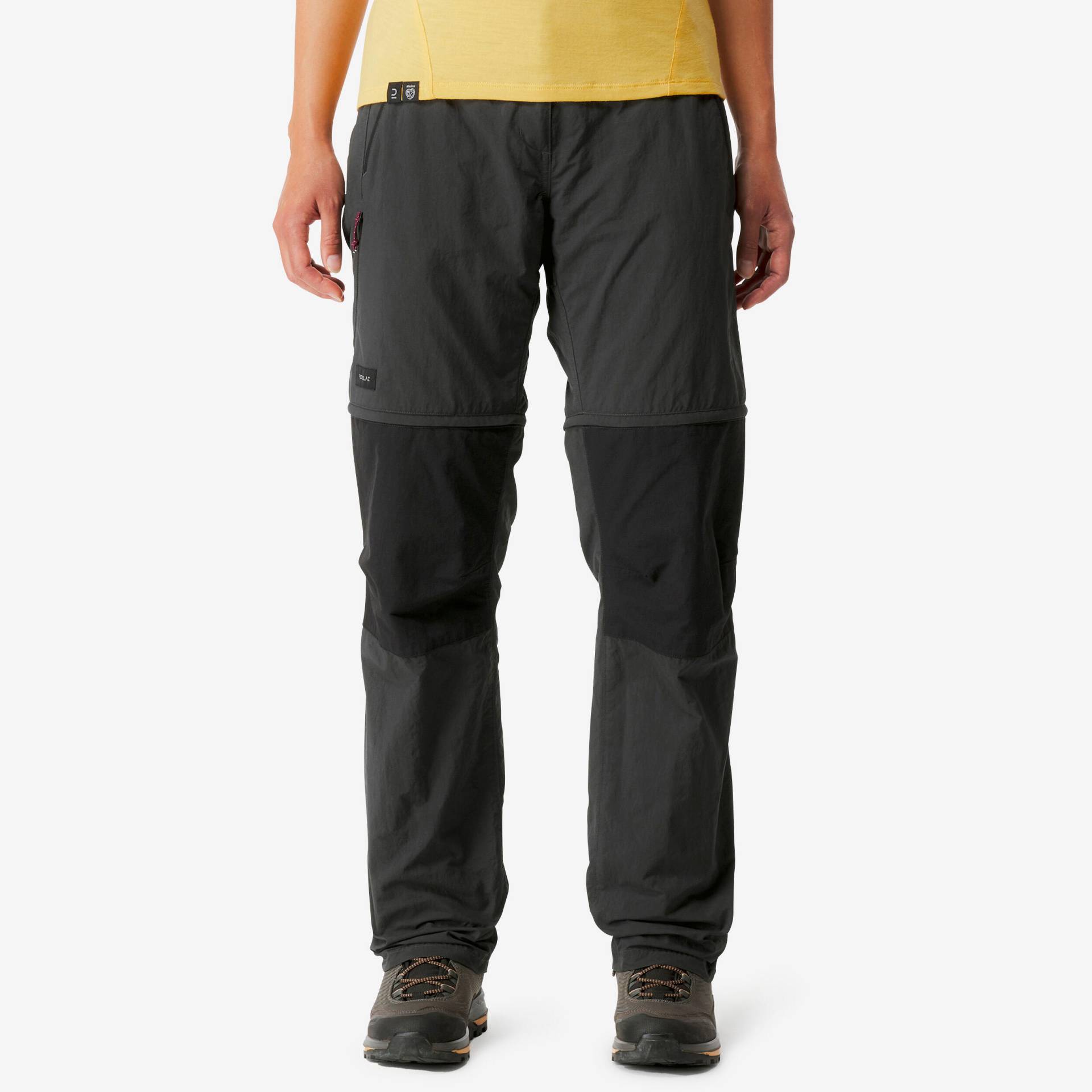 Zip-Off-Hose Damen Bergtrekking - MT100 2-in-1 grau von FORCLAZ