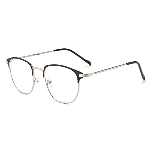 FORKIS Lesebrille, Unisex, quadratische Polygon-Brille für Männer und Frauen, Metallrahmen, Brille, einfarbige Brille, Kurzsichtigungsbrille, -1,0-2,5-2-3,5, B von FORKIS