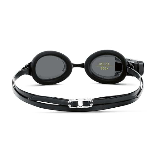 FORM Smart Swim Goggles, Fitness Tracker für das Schwimmen im Schwimmbad, freien Wasser und SwimSpa mit einem durchsichtigen Display, das Ihre Metriken beim Schwimmen anzeigt von FORM