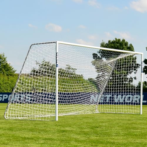 FORZA Alu60 Fußballtore – stabiles Aluminium Fußballtor – Gartentor - in 10 Größen erhältlich | Fussballtor Aluminium | Fußballtor für das Spielfeld | Fußballtor stabil (4,9m x 2,1m) von FORZA