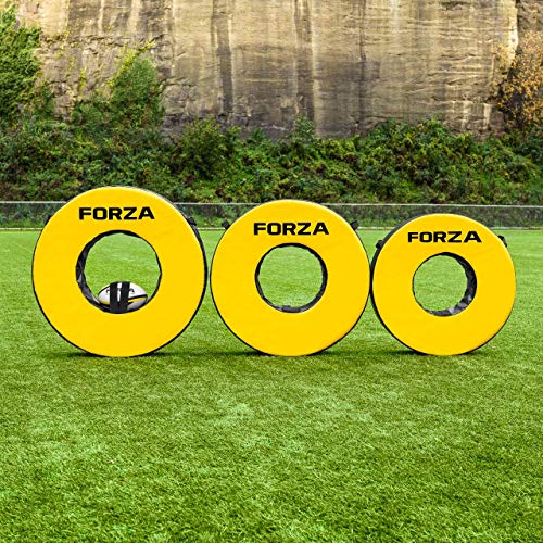 FORZA American Football Tackle Ringe - PVC bedeckte Tackle Ringe | American Football Tackle Tubes (Jugendliche 6 kg) von FORZA