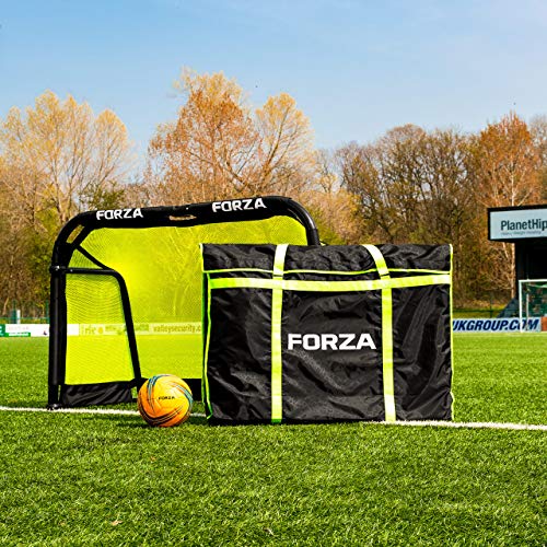 FORZA Fußball Tor - Aluminium POD faltbares Pop Up Tor | EIN hochwertiges und stabilies Fussballtor - in 3 Größen erhältlich | Optionale Tragetasche (1,2 m x 0,76 m, Mit Tragetasche) von FORZA