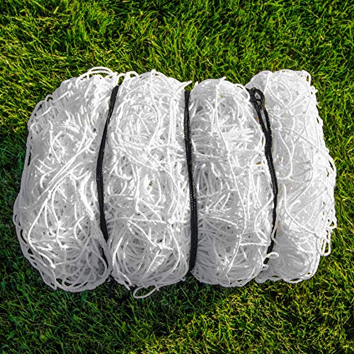 Fußball Tornetz Ersatznetze – robuste und wetterfeste Ersatznetze für Ihrem Fußballtor (6,4m x 2,1m) von FORZA