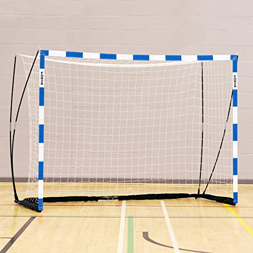 FORZA Handballtor Proflex - 3m x 2m Handballtor - in rot/weiß oder blau/weiß erhältlich (Blau, ohne Sandsäcke) von FORZA