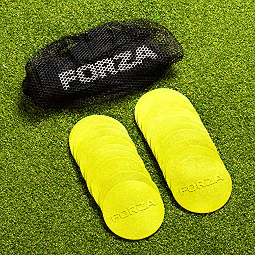 FORZA Mini Markierungsscheiben [9 Farb Optionen] - Multi-Surface PVC Ausbildung Discs (Gelb) von FORZA