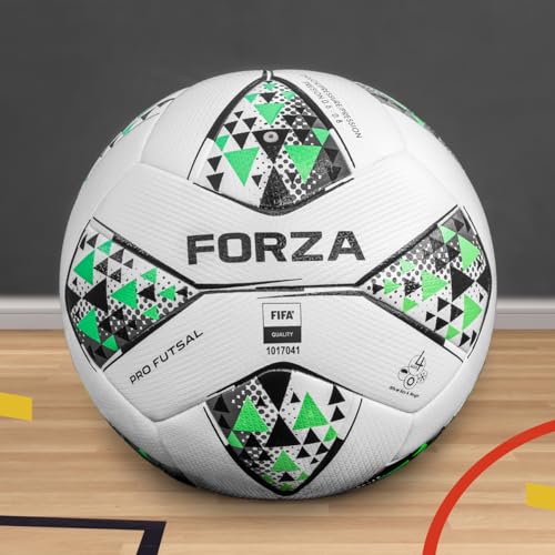 FORZA Pro Futsal Ball [Größe 3/4] | Hochleistungs Matchball | 1/3/12 Stück (Größe 4, Packung von 1) von FORZA